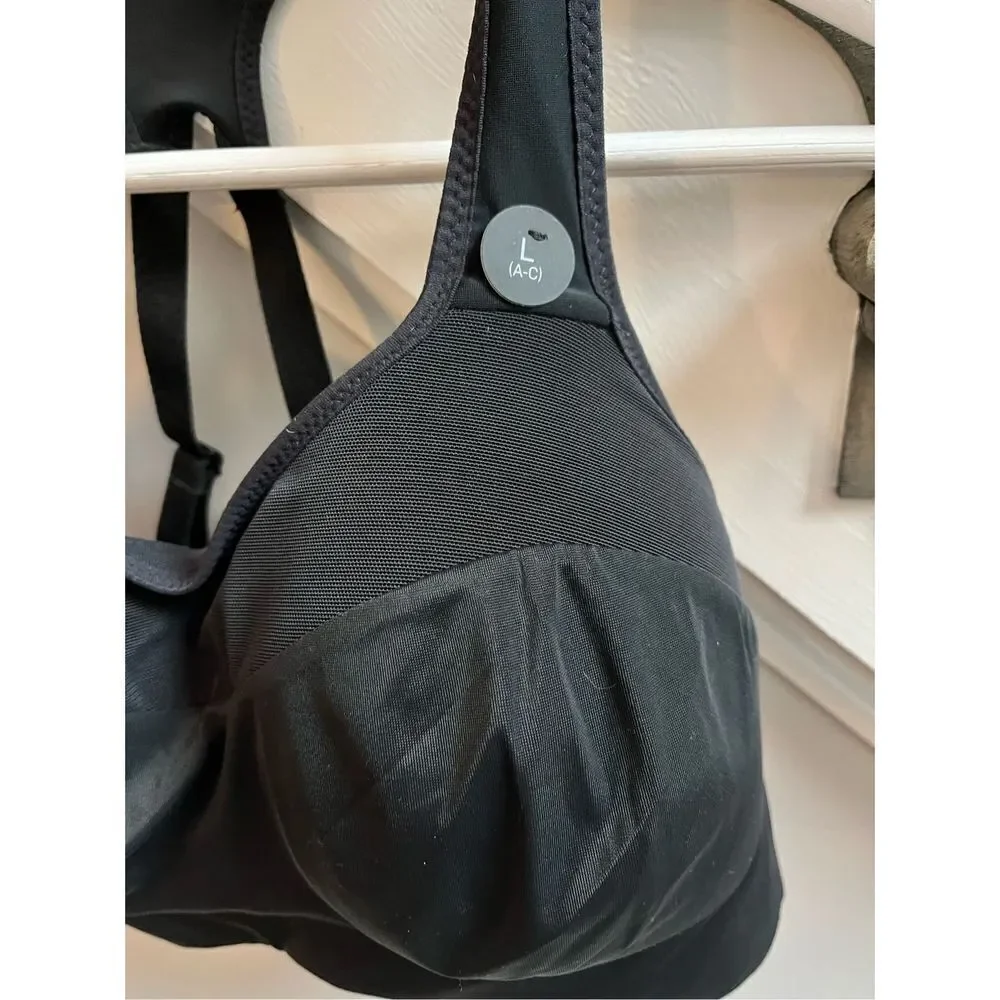 Nike Black Dri-Fit Extra Support Sports Bra sz L Cup A-C NWT